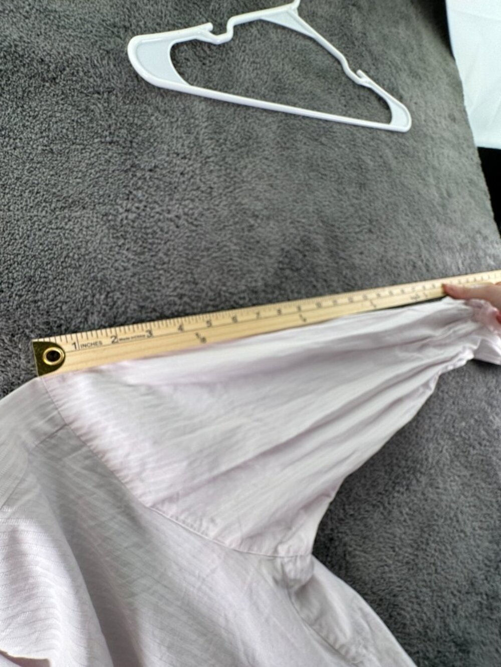 Thomas Pink Long Sleeve Button Up Shirt Men Pink Striped Size 16 Slim Fit Woven - Picture 12 of 13